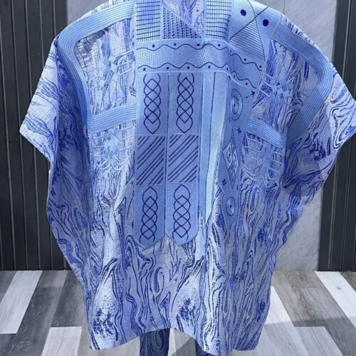 Men Mini-Agbada with massive Embroidery
