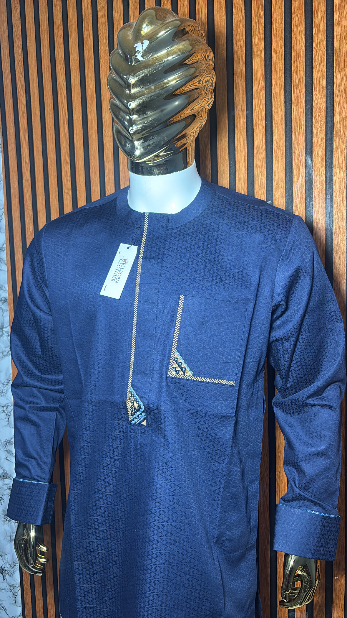 Bespoke Men kaftan with monogram Design