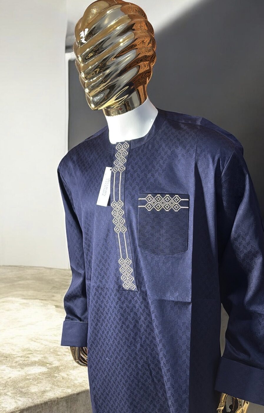 Bespoke Men kaftan With Monogram Design