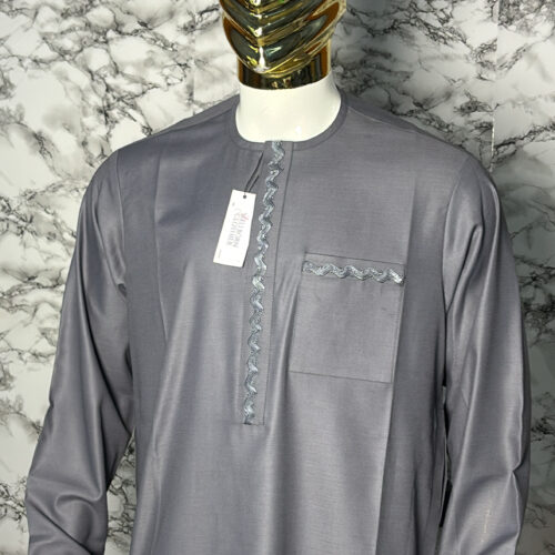 BESPOKE MEN KAFTAN SET WITH EMBROIDERY DESIGN